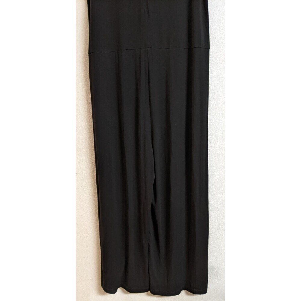 Women's EILEEN FISHER Black Viscose Stretch One Piece Romper Jumpsuit XS - Picture 8 of 11